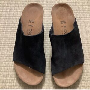BIRKENSTOCK BLACK PAPILLIO
NAMICA SUEDE LEATHER
WEDGE SANDALS SIZE
EUR 39 (US 8)